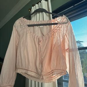 Doen pink blouse (unfortunately don't remember the name)